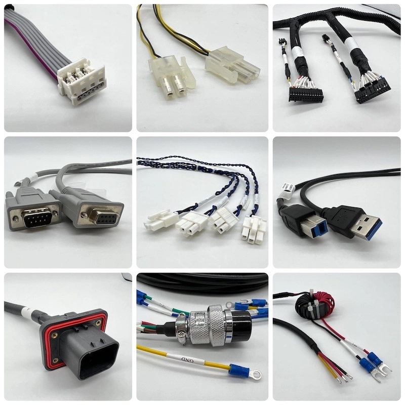 Customized Wire Harness OEM Flat Cable Assembly with Molex Te Jst Amphenol Delphi Connectors