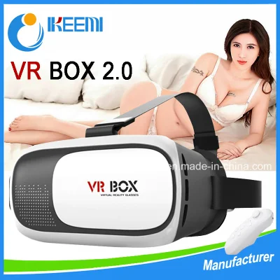 Suministro de fábrica 3D Head Mount Vr Box Gafas de realidad virtual de segunda generación y control remoto Bluetooth