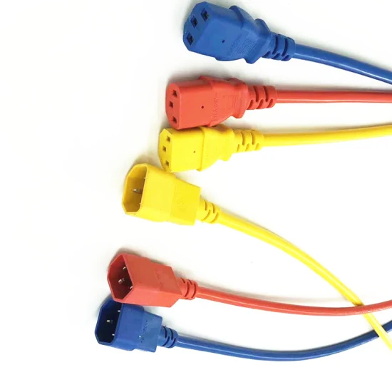 Divisor VDE tipo Y C20 a 2 X C13 Cable de alimentación divisor Y IEC C20 a 2 * C19 Cable de alimentación de CA 1,8 m, H05VV-F 3G 2,5 mm o personalizado