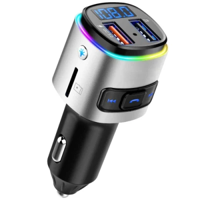 Bc41 Car Kit Reproductor de MP3 Bluetooth Manos libres Cargador USB Transmisor FM Radio Car Kit