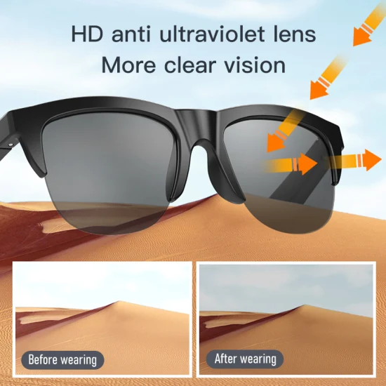 Smart Wireless Bluetooth Gafas Auriculares Coche Deportes Anti-Blue Gafas inteligentes