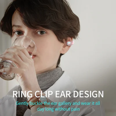 Nuevo Auricular Bluetooth Yx08 Oído único No en el oído Tipo Clip Oreja Estéreo Verdadero inalámbrico Estilo transfronterizo Hoja de regalo