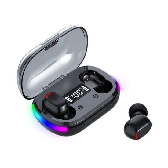 Auriculares intrauditivos Tws Auriculares HiFi Estéreo Impermeable Bt 5.3 Pantalla LED Lámpara RGB Auriculares inalámbricos Bluetooth