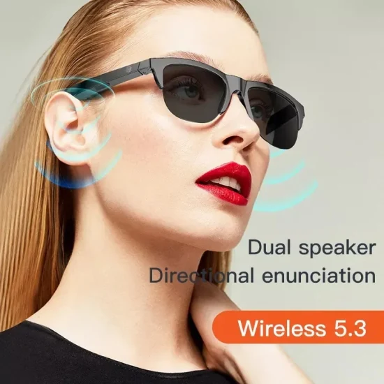 F06 Gafas de sol inteligentes Hablar Música Ciclismo Gafas de sol Bluetooth al aire libre